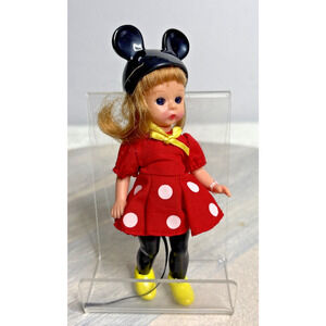 Madame Alexander 8” Doll – Minnie Mouse Outfit, Vintage Style, Jointed, Yellow S